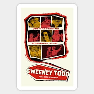 Sweeney Todd Vintage Horror Poster Magnet